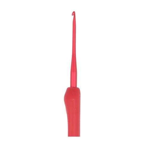 Tulip Etimo Red Crochet Hook with Cushion Grip Set (TED-001e) - color: Red, size: One Size