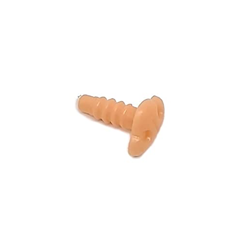 100 Pcs 10mm Plastic Cat Noses Safety Noses Craft Triangle Nose with Washerss for Stuffed Animals Making