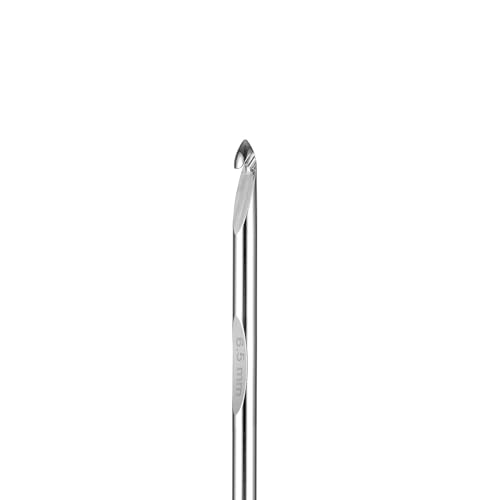 Tunisian Crochet Hook N-15 (10mm), 6-Inch Interchangeable Hook with Cable | Smooth Aluminum Hook / 360° Swivel Cable / Flexible No-Memory Cable / Tunisian Projects - size: US N-15 (10.0mm)
