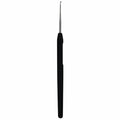 KnitPro Steel Single-Ended Crochet Hook with Black Soft Handle | 0.50 mm - size: 0.50 mm