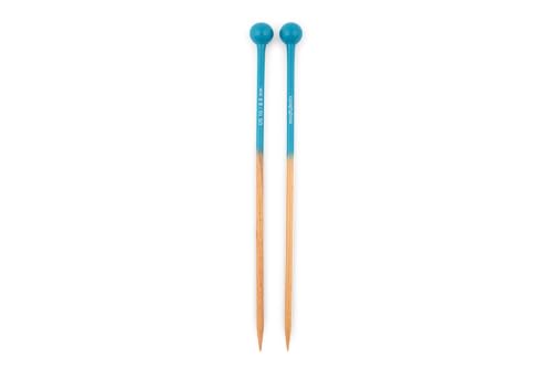 mindfulknits Premium Straight Single Pointed Beech Wood Knitting Needles – Size US 10, 6mm – 35cm Length – Straight Needle Set - Crafting & Knitting Supplies for Relaxation & Stress Relief (6mm) - size: US10, 6mm