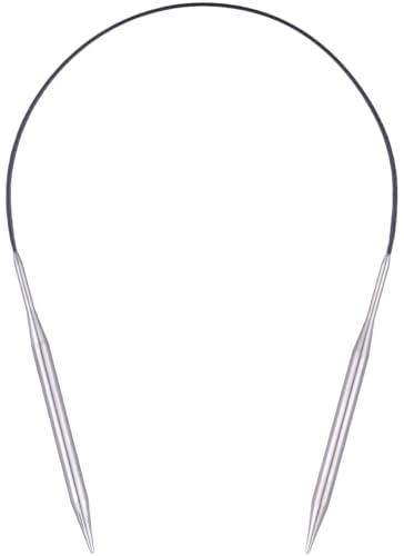 Circular Knitting Needles 16 inch (40cm) - US Size 10.5 (6.5mm) Stainless Steel Round Knitting Needles for Hats, Socks & Baby Booties - size: 16in/6.5mm(US10.5)