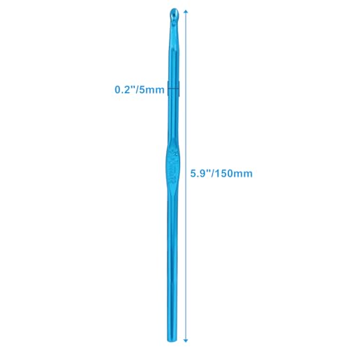 Bivethoi Aluminum Crochet Hook 5mm, 20 Pcs | Knitting Needles, Bulk Set, For Craft Yarn, For Beginners - size: 5mm