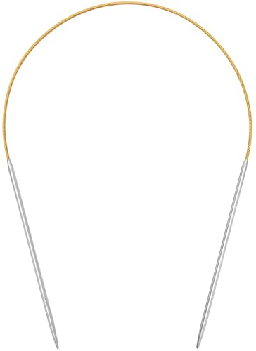 Circular Knitting Needles 16 inch (40cm) - US Size 2 (2.75mm) Stainless Steel Round Knitting Needles for Hats, Socks & Baby Booties - size: 16in/2.75mm(us2)