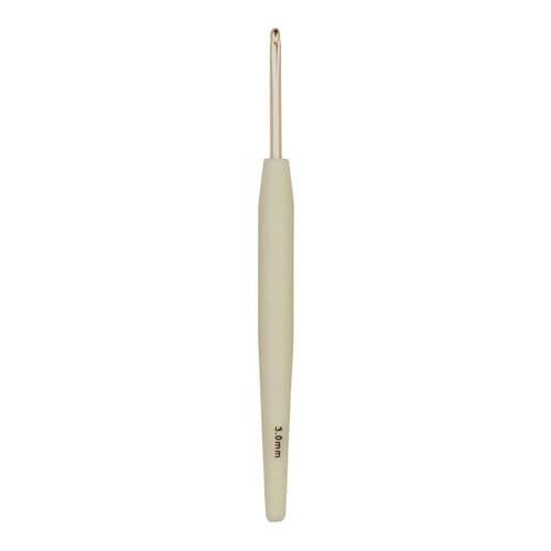 Knitter’s Pride Pearl Single-Ended Aluminum Crochet Hook - 3.00mm - size: 3.00 mm