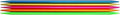 Addi FlipStix Double Pointed Knitting Needles 6-inch (15cm) - Set of 5; US Size 0 (2mm)