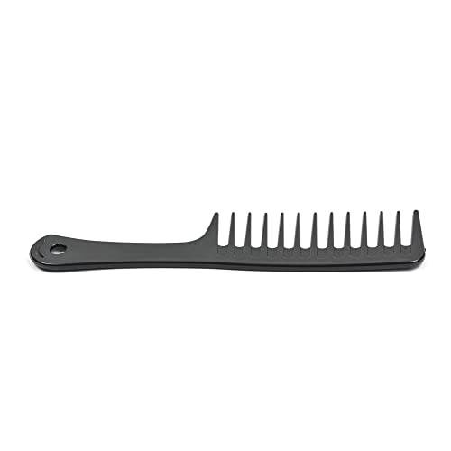4 Pcs Wide Tooth Combs for Disentangling and Styling Long, Curly Hair (Black) - style: Wide tooth comb