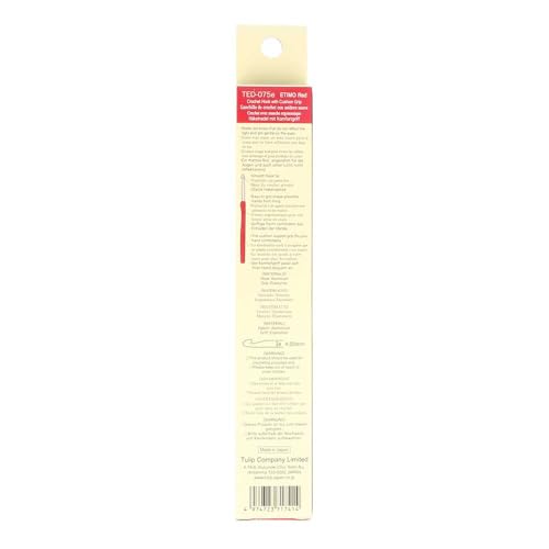 Tulip Etimo Red Crochet Hook Soft-Grip 4.50mm 1pc - color: Red, size: 4.50mm