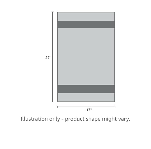 Realm 17" x 27" 100% Cotton Kitchen Towel (4 Pack) | Dobby Textured Pebble Grey | Soft, Plush & Absorbent with Solid White Backing - color: Pebble Grey, style: Dobby Kitchen Towel