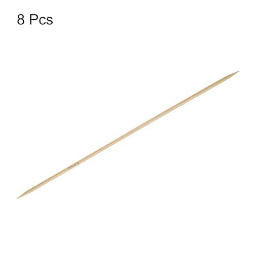 HARFINGTON 8Pcs Bamboo Knitting Needles Double Pointed Size US 4(3.5mm) Carbonized 10 Inch(25cm) Straight for Handmade Creative DIY Knitting Craft Yarn - size: US 4(3.5mm)