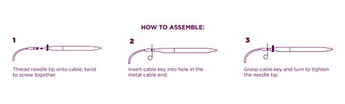 Knit Picks Interchangeable Circular Knitting Needle Cable - 40" Green | For Regular Interchangeable knitting needles, creates 40 inch total length including needle length when attached - size: 40"
