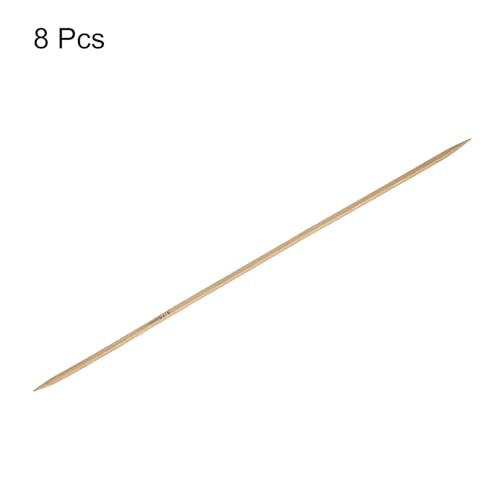 HARFINGTON 8Pcs Bamboo Knitting Needles Double Pointed Size US 5(3.75mm) Carbonized 10 Inch(25cm) Straight for Handmade Creative DIY Knitting Craft Yarn - size: US 5(3.75mm)