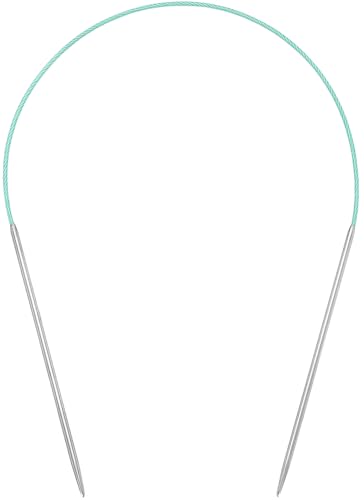 Circular Knitting Needles 16 inch (40cm) - US Size 2.5 (3mm) Stainless Steel Round Knitting Needles for Hats, Socks & Baby Booties - size: 16in/3mm(us2.5)