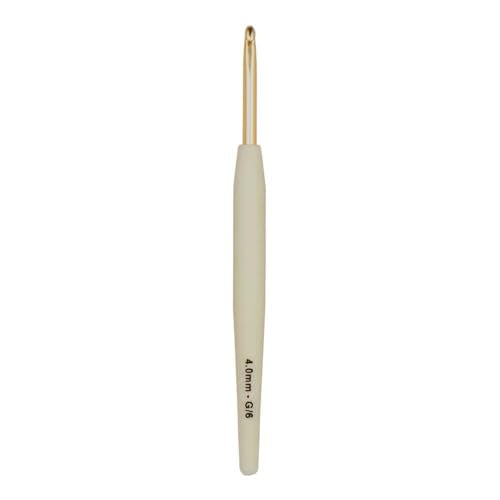 Knitter’s Pride Pearl Single-Ended Aluminum Crochet Hook - 4.00mm - size: 4.00 mm