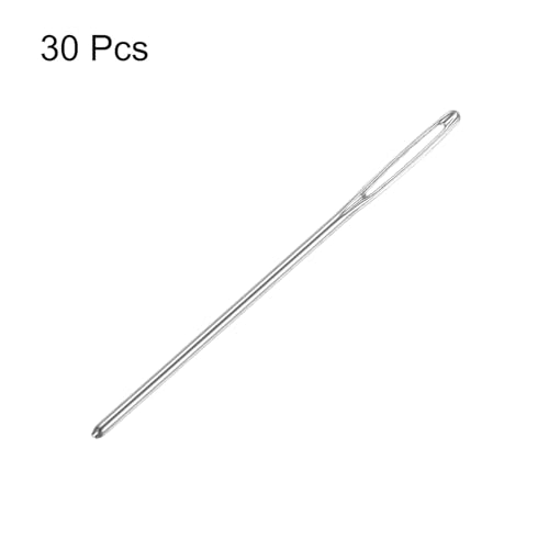 HARFINGTON 30Pcs Large Eye Blunt Needles 2.75" Tapestry Needle Yarn Sewing Knitting Weaving Needle Stainless Steel for Crochet Projects - size: 2.75"