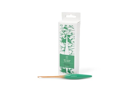 mindfulknits Premium Ergonomic Beech Wood Crochet Hook – Size US 7, 4.5mm – 15cm Length – Wooden Crochet Hook - Knitting & Crochet Supplies for Crafting Relaxation & Stress Relief (4.5mm) - size: 4.5mm