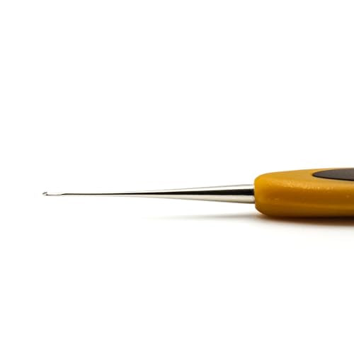 Clover Soft Touch Steel Crochet Hooks, No. 14/0.50mm (1027) - size: 0.50 mm