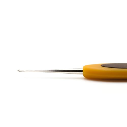 Clover 1023 Soft Touch Steel Crochet Hooks, No. 6/1.00mm - size: 1.00 mm