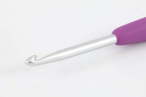 Clover 1045/G Purple Amour Crochet Hook, Size G, 4.0mm - size: US G / 4.00 mm