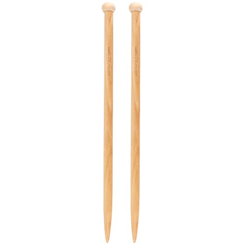 JubileeYarn Jumbo Birch Knitting Needles - US 19 (15mm) - 16" Long - 1 Pair - size: US 19/15mm (16" Long)
