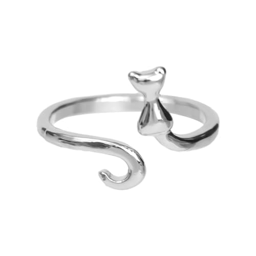 2Pcs Adjustable Open Joint Crochet Ring/Fashion women Finger Rings - color: Silver3
