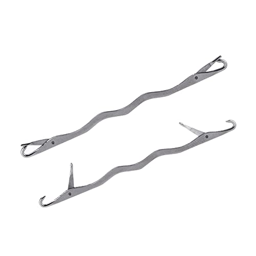 Kooingtech 5PCS Double Ended Latch Hook Tool Knitting Hook Stainless Steel | Knitting Machine Needles for Hosiery Repair or Parts Replacement