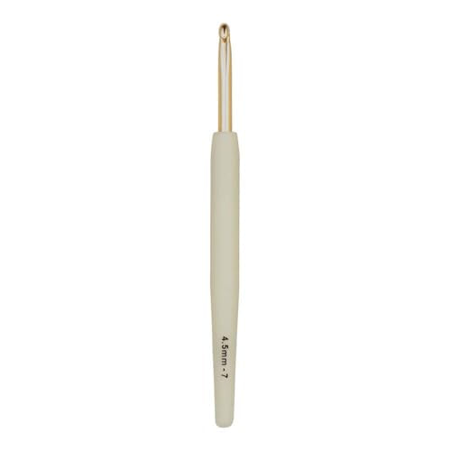 Knitter’s Pride Pearl Single-Ended Aluminum Crochet Hook - 4.50mm - size: 4.50 mm