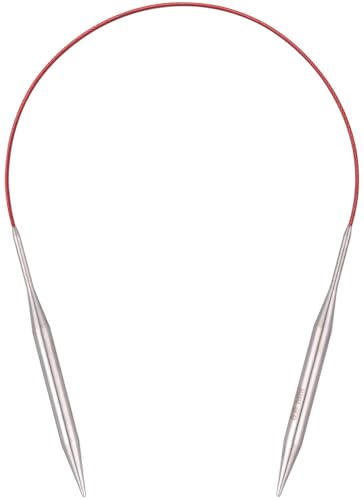 Circular Knitting Needles 16 inch (40cm) - US Size 11 (8mm) Stainless Steel Round Knitting Needles for Hats, Socks & Baby Booties - size: 16in/8mm(US11)