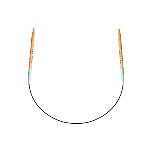 mindfulknits Zen Circular Knitting Needles - US 8, 5mm -16 Inch Length - Premium Beech Wood with Ombre Glossy Finish - Smooth Glide for All Projects - Green - size: 5mm Green