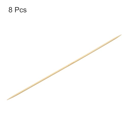 HARFINGTON 8Pcs Bamboo Knitting Needles Double Pointed Size US 1.5(2.5mm) 7.9 Inch(20cm) Straight for Handmade Creative DIY Knitting Craft Yarn Projects - size: US 1.5(2.5mm)