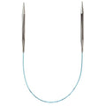 skacel by addi Rocket Circular Knitting Needles, Fixed 16 Inch (40 cm) Plated Brass Tips with Flexible Nylon Cord, 3.5 mm (US Size 4) - size: 3.50 mm