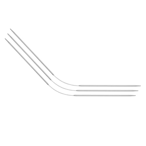 uxcell 3Pcs Size US 0 (2mm) Double-Pointed Flexible Knitting Needles 9 Inch(23cm) Stainless Steel Needle for Handmade Projects DIY Knitting - size: Size US 0 (2mm)