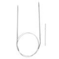 HARFINGTON Circular Knitting Needles 31.5" Stainless Steel US 4/3.5mm Knitting Needles 5.51" Short with Large Eye Sewing for Fast Knitting Sweater Sleeves - size: US 4/3.5mm x 31.5 inch (80cm)