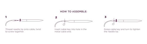 Knit Picks Interchangeable Circular Knitting Needle Cable - 60" Green | For Regular Interchangeable knitting needles, creates 60 inch total length including needle length when attached - size: 60"