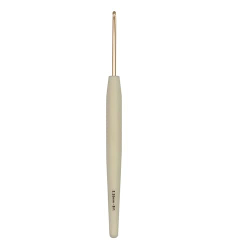 Knitter’s Pride Pearl Single-Ended Aluminum Crochet Hook - 2.25mm - size: 2.25 mm