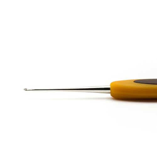 Clover 1024 Soft Touch Steel Crochet Hooks, No. 8/0.90mm - size: 0.90 mm