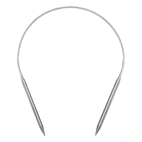 Stainless Steel Circular Knitting Needles 16 Inch / 40cm, US 10（6mm） - size: 16inch-US10-6mm