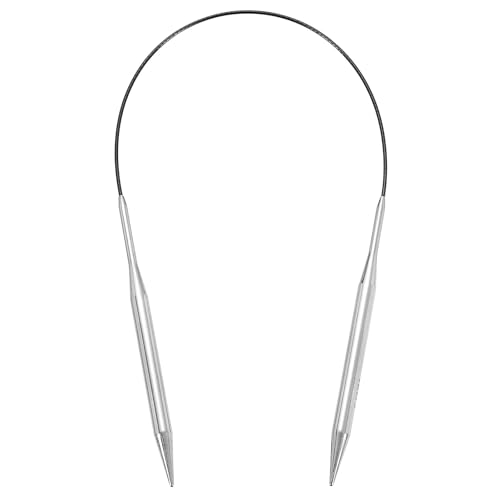 uxcell Size US 10.25 (6.5mm) Knitting Needles Circular Needle 16 Inch(40cm) Round Metal Stainless Steel Needle for Handmade Projects DIY Knitting Black - color: Black, size: 16 inch Size US 10.25 (6.5mm)