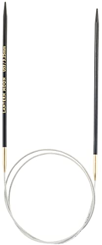 Lantern Moon Ebony Wood Fixed Circular Needles 16" (40cm) | US Size 3 (3.25mm) - size: US 3 (3.25mm)