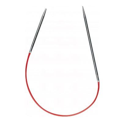 Addi 'Sockwonder' Lace Circular Needles 25cm/10, 4mm (US# 6), EasyKnit Rocket (EU Version) with red Cord - size: 4 mm (US# 6)