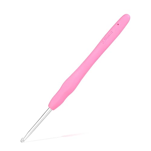 QMNNMA 3 mm Crochet Hook, Ergonomic Crochet Hooks for Arthritic Hands | Crochet Needles for Yarn, Knitting Needles for Beginners, Left-handed People Crocheting Yarn, Good for Making Blankets - size: 3mm