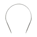 Stainless Steel Circular Knitting Needles 16 Inch / 40cm， US 8（5mm） - size: 16inch-US8-5mm