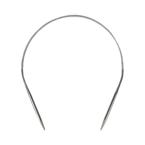 Stainless Steel Circular Knitting Needles 16 Inch / 40cm， US 8（5mm） - size: 16inch-US8-5mm