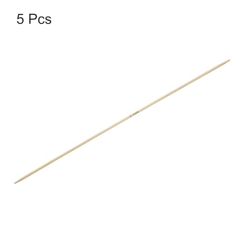 HARFINGTON 5Pcs Bamboo Knitting Needles Double Pointed Size US 0(2mm) 7.9 Inch(20cm) Straight for Handmade Creative DIY Knitting Craft Yarn, Yellow - color: Yellow, size: US 0(2mm)