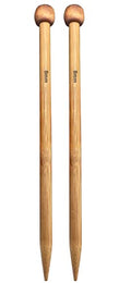 Weabetfu Bamboo Knitting Needle Straight Single Pointed 13.8-inch Length Knitting Needles for Handmade DIY Knitting,US Size 11(8mm) - size: 8mm(US 11)