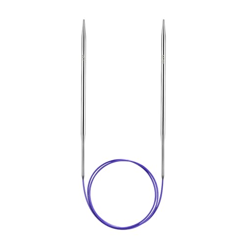 Soosui 4.5 mm Circular Knitting Needles US7|32 inches/80 Centimeters Long | Circular Knitting Needle, Made of Metal, Suitable for Weaving Scarves, Blankets, etc. - size: US7/4.5MM