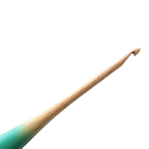 mindfulknits Premium Ergonomic Beech Wood Crochet Hook – Size US 7, 4.5mm – 15cm Length – Wooden Crochet Hook - Knitting & Crochet Supplies for Crafting Relaxation & Stress Relief (4.5mm) - size: 4.5mm