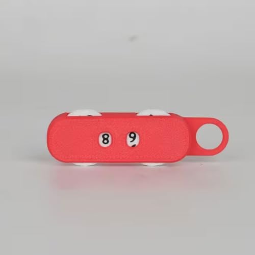 Manual Knitting & Crochet Stitch Counter, Pointer Tool for Sewing (Red) | Easy-to-use dial function with limit switch. Precision tracking for sweaters, scarves, and various sewing projects. - color: Red