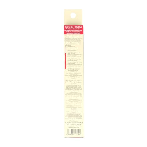 Tulip Etimo Red Crochet Hook with Cushion Grip Set (TED-001e) - color: Red, size: One Size