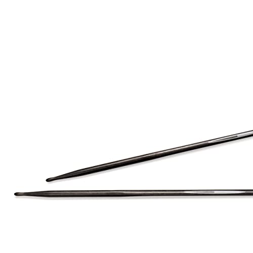Prym 8" Ergonomic Double Point Knitting Needles, Carbon, US 1.5 (2.5mm) - size: US 1.5 (2.5 mm)